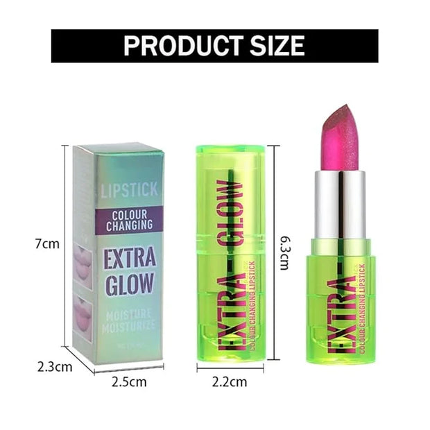3 PCS Jelly Crystal Vera Lipstick,Magic Temperature Tinted Lip Balm,Plumping Glimmer Color Changing Lip Oil,Long Lasting N...