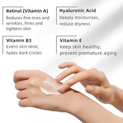 Retinol Under Eye Cream, Anti-aging Eye Cream for Eye Bags, Retinol Eye Cream for Dark Circles, Puffiness and Wrinkles, Su...
