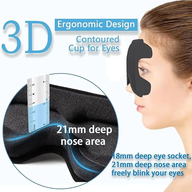 Eye Mask for Lash Extensions, Sleep Mask for Side Sleeper, Eyelash Sleeping Mask for Extensions,100% Block Out Light Sleep...