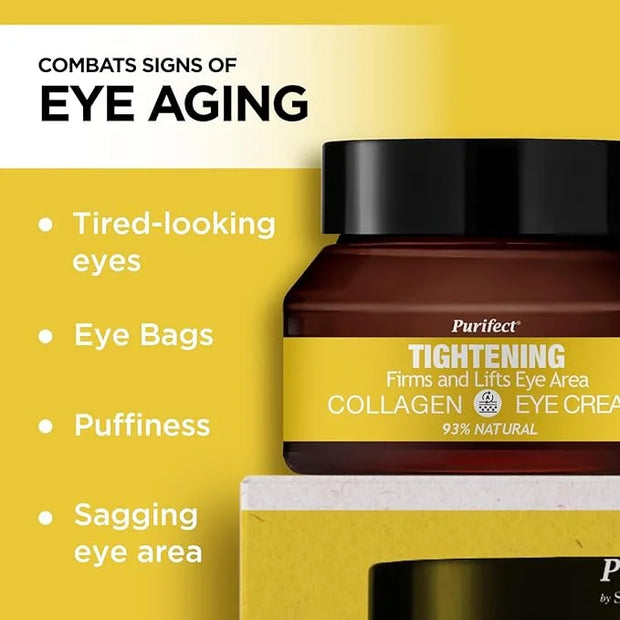 Made in USA Natural Purifect Eye Creams - 30ml (Purifect Tightening Collagen Eye Cream) - Product Image