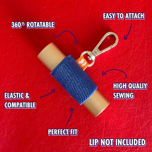 LipBalm Holder with Keychain, Lipstick Holder