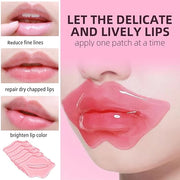 30 Pairs Lip Masks & 24K Gold Eye Mask, Gel Crystal Collagen Eye Patches for Puffy Eyes, Moisturizing & Reducing Fine Line...
