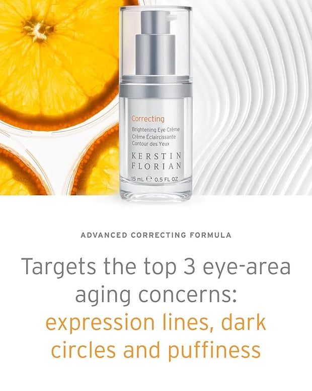 Kerstin Florian Brightening Eye Creme | Anti Aging Under Eye Cream | Effective Ingredients to Reduce Dark Circles, Puffine...