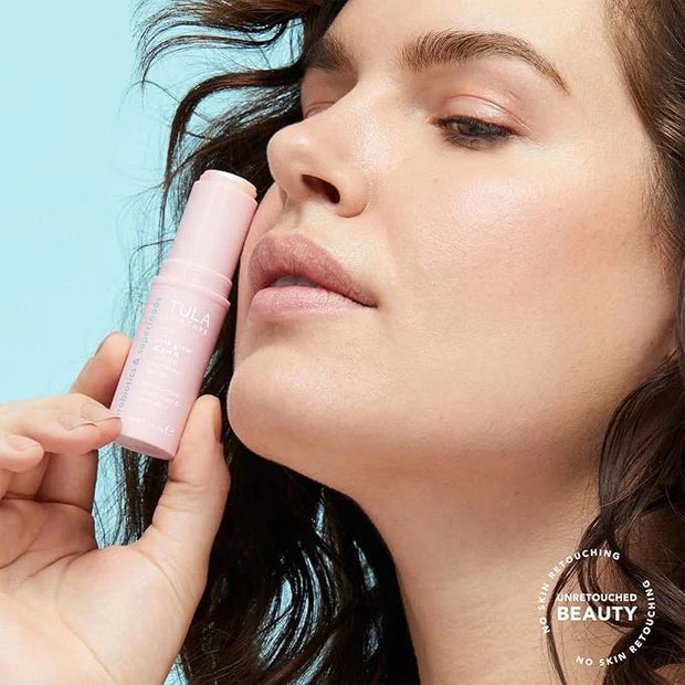 TULA Skin Care Eye Balm Rose Glow - Dark Circle Treatment, Instantly Hydrate and Brighten Undereye Area, Portable and Perf...