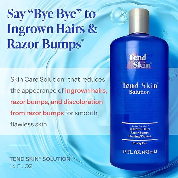 Tend Skin Razor Bump, Ingrown Hair Solution for Unsightly Razor Bumps, Ingrown Hair and Razor Burns, Post Shaving and Waxi...