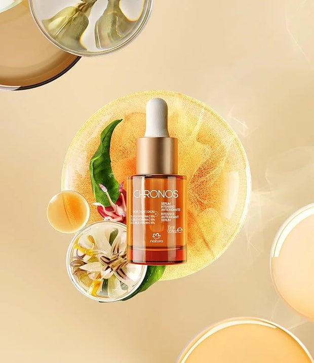 natura - Chronos Intensive Anti-Oxidant Serum - Brightening 15% Vitamin C Serum - Protects from Oxidation with Inga, Açaí ...