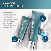 Lancer Skincare The Method: Polish Facial Exfoliator, Daily Exfoliating Face Wash with Natural Minerals, Normal Combinatio...
