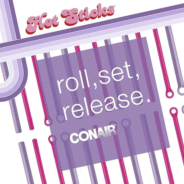 Conair Silicone Hot Rollers for Long, Medium, and All Hair - Hair Curler - No Hair Roller Clips Needed - Product Image