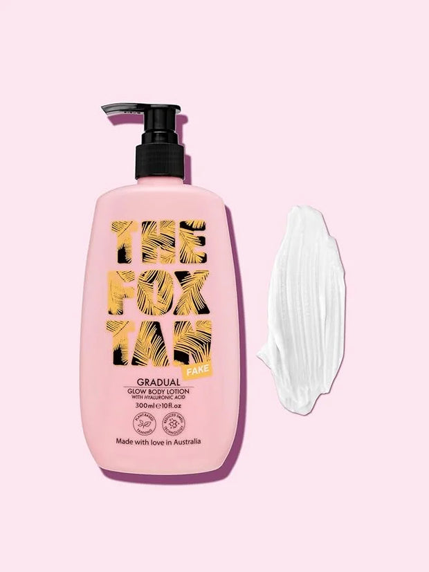 The Fox Tan Gradual Glow Body Lotion, Moisturizing Self-Tanning Lotion With Hyaluronic Acid For A Natural Streak-Free Tan,...