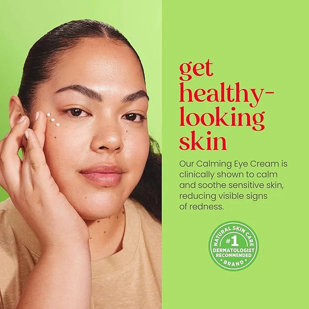Burt's Bees Calming Eye Cream With Aloe and Rice Milk, Moisturizes Without Causing Redness or Irritation, 98.7 Percent Nat...