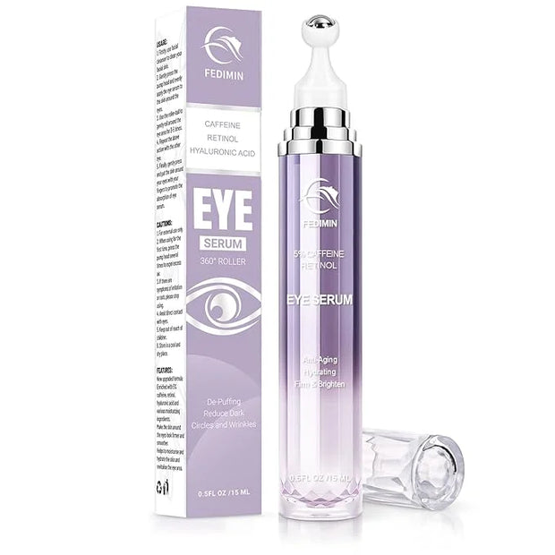 Caffeine Eye Cream for Dark Circles Under Eye Serum Eye Treatment for Wrinkles Fine Lines, Retinol Eye Cream for Puffiness...