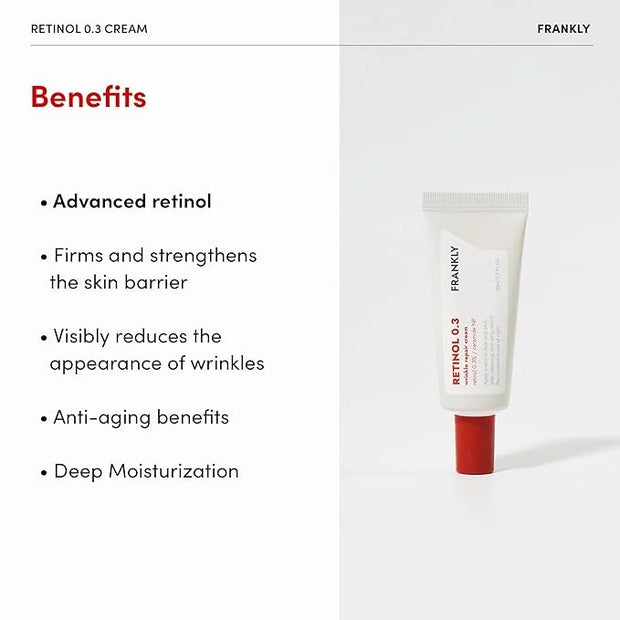 FRANKLY Skin Repair Duo: Retinol 0.3 Cream & Butter So Much Cream | Anti-Aging & Skin Turnover | Deep Moisturization | Veg...