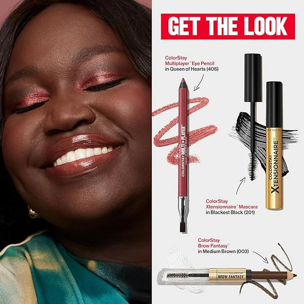 Revlon ColorStay Brow Fantasy, All In One Eyebrow Powder Pencil with Shaping Clear Gel, Gel Infused with Panthenol, Smudge...
