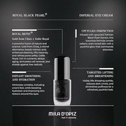 Mila d'Opiz Royal Black Pearl Imperial Eye Cream - Under Eye Cream Anti Aging with Black Pearl Extract - Reduces Crow's Fe...