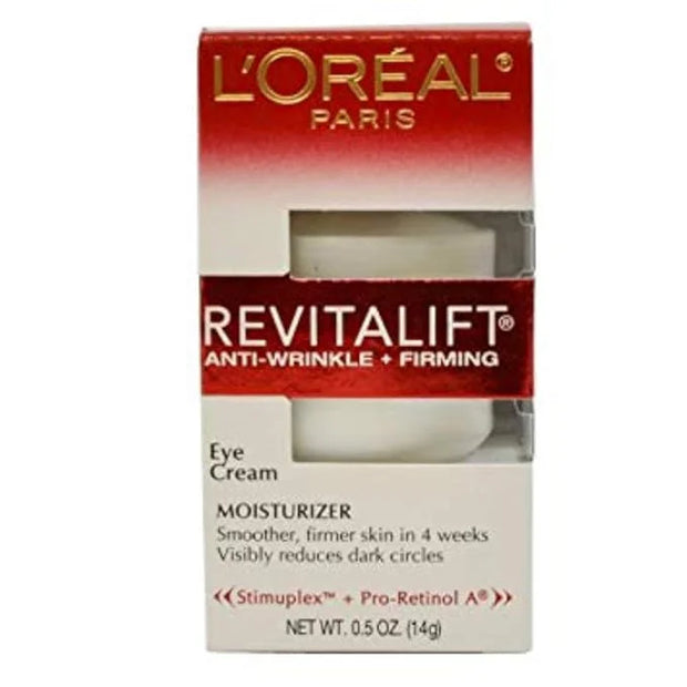 L'Oreal Paris Revitalift Eye Cream 0.5 Ounce (14ml) (2 Pack) - Product Image