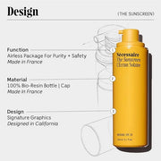 Nécessaire The Mineral Sunscreen SPF 30 PA+++. For The Body. Broad Spectrum. Zinc Oxide, Hyaluronic Acid, Niacinamide. Hyd...
