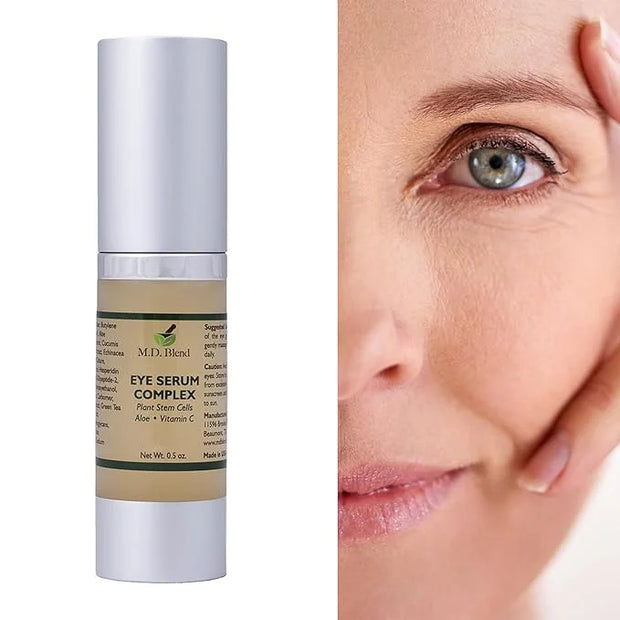 Plant Stem Cell Eye Serum Complex | Aloe Vera, Vitamin C | Hydrating Eye Treatment | Airless Pump - 15ml - Product Image