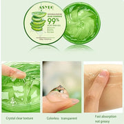 300 ML Natural Aloe Vera Gel -Organic Moisturizing Cream, Soothing and Hydrating, Sunburn and Scar Repair, Care for Face B...
