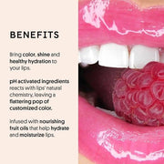 Winky Lux Fruity Gloss pH Lip Stain, Non Sticky Lip Gloss, Tinted Lip Oil, Lip Lacquer, Yummy Fruit Lipgloss, Jojoba Oil f...