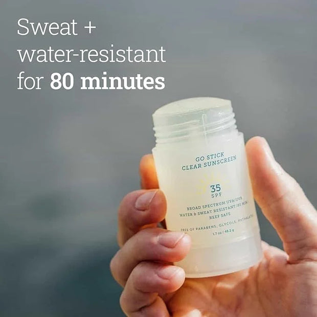 Oars + Alps Go Stick Clear SPF 35 Face Sunscreen, Skin Care Infused with Vitamin E and Antioxidants, Water and Sweat Resis...