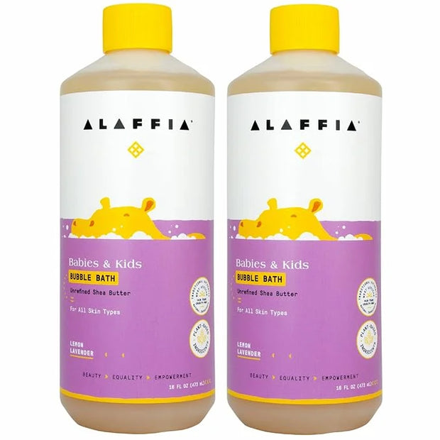 Alaffia Babies and Kids Bubble Bath, Gentle Bath Essentials for Delicate Skin, Plant-Based Formula, Paraben & Sulfate-Free...