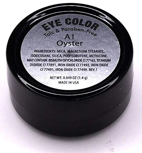 Oyster Off White Nude Naked Cream Color Matte Pressed Powder Single Vegan Eyeshadow; Talc, Paraben & Cruelty Free - Produc...