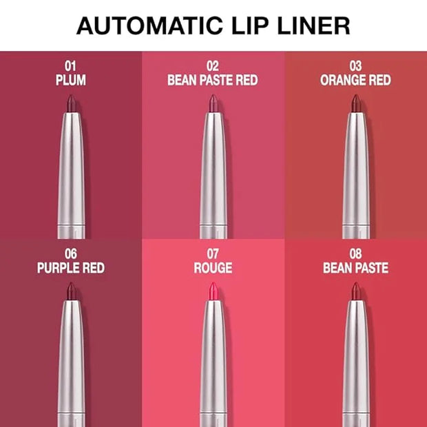 evpct Silky Lip Liner Pencil Retractable, Red Brown Smooth Lip Liner Creamy Velvet Lipliner Long-Lasting for Korean Makeup...
