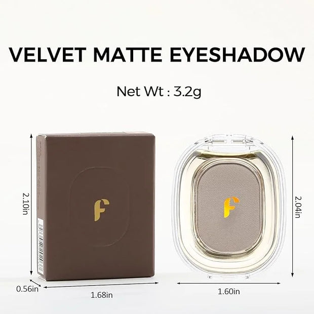 Erinde Single Light Grey Matte Eyeshadow Palette, High Pigment, Long Lasting, Intense Color, Neutral Nudes Naked Matte Pre...