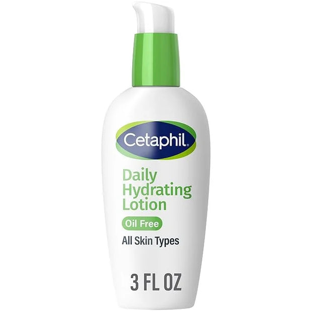 Cetaphil Daily Hydrating Lotion for Face, With Hyaluronic Acid, 3 fl oz, Lasting 24 Hour Hydration, for Combination Skin, ...