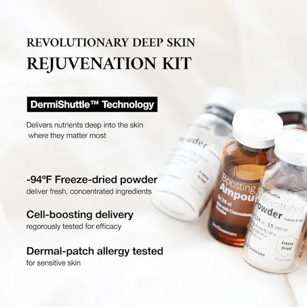 JEU'DEMEURE Collagen, Peptide, Hyaluronic Acid Serum, Face Lift with DermiShuttle, Korean Serum for Anti-Aging, Microneedl...