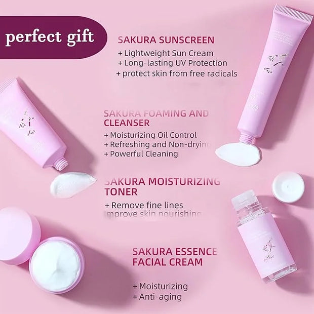 Sakura Skincare Gifts for Teenage Girls Skincare Kits - Skin Care Sets & Kits - Cherry Blossom Skin Care Kit - Pamper Sets...