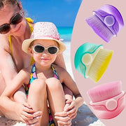 3 Pack Sunscreen Brush Applicator for Kids, Baby Sunblock Applicator with Protective Case, Sunscreen Applicator for kids, ...
