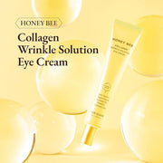 Honey Bee Collagen Fine Line Firming Eye Cream for Puffiness and Bags Under Eyes w/Vitamin C, 4 Peptides & Niacinamide | B...