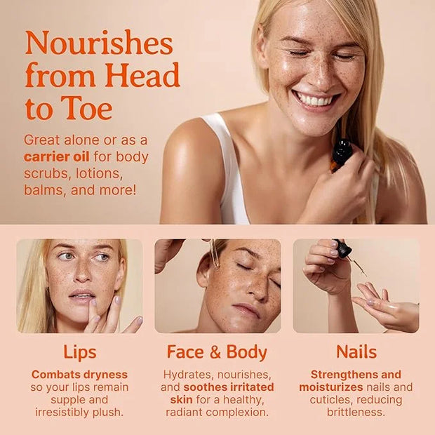 Bella Terra Oils Organic Rosehip Oil for Face, Pure Cold-Pressed Rose Hip Seed Oil for Skin & Hair, Natural Moisturizer & ...