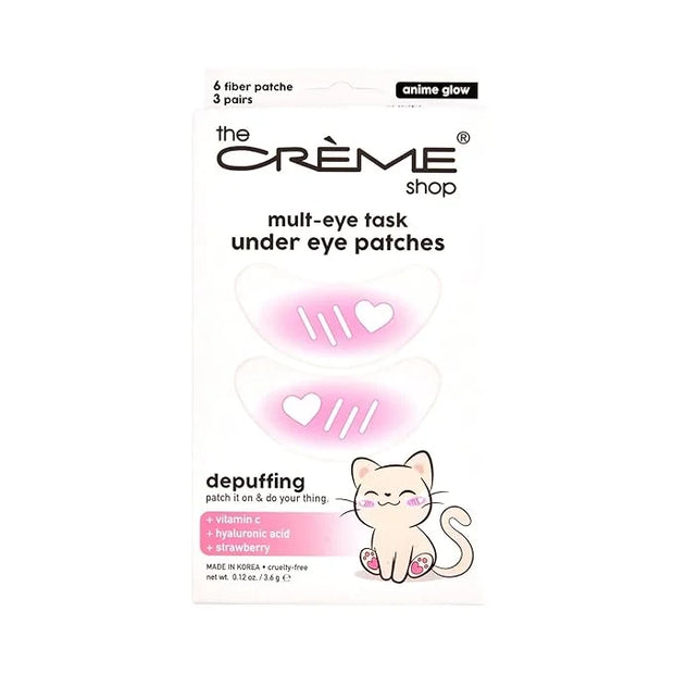 The Crème Shop Mult-Eye Task Under Eye Patches | Under Eye Patches for Puffy Eyes | Korean Skin Care | Vitamin C, Hyaluron...