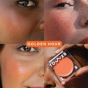 Tower 28 Beauty BeachPlease Cream Blush for Cheeks and Lips - Multi-Purpose Lip and Cheek Tint in Orange Blush - for Sensi...