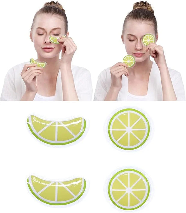 ZNÖCUETÖD Bundle of Gel Beads Ice Face Mask for Headaches, Puffy Eyes, Redness, Migraines and Gel Ice Pack Reusable Coolin...