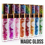 42 Bundle Diamond Bling Bling Mood Color Changing Lip Gloss & Lip Stain Set of 6 Crystal Sparkle Non-Sticky Lightweight Lo...