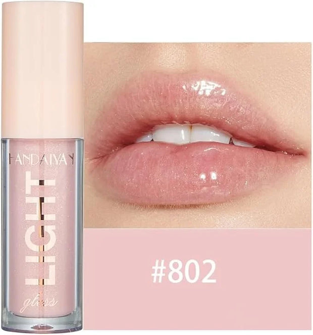 6PCS Lip Oil Light Lipgloss Set, Moisturizing Hydrating Lip Glow Oil Lip Gloss Kit High Shine Lip Plumping Glass Finish Li...