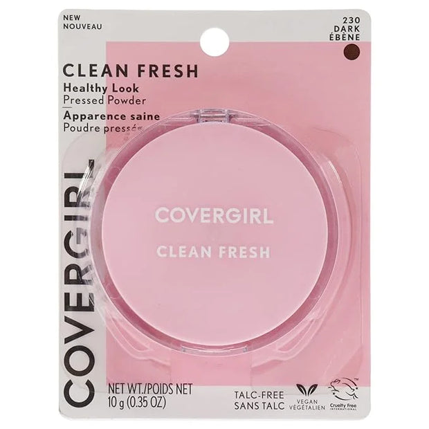 COVERGIRL Clean Fresh Pressed Powder, Dark, 0.35 Oz - Product Image