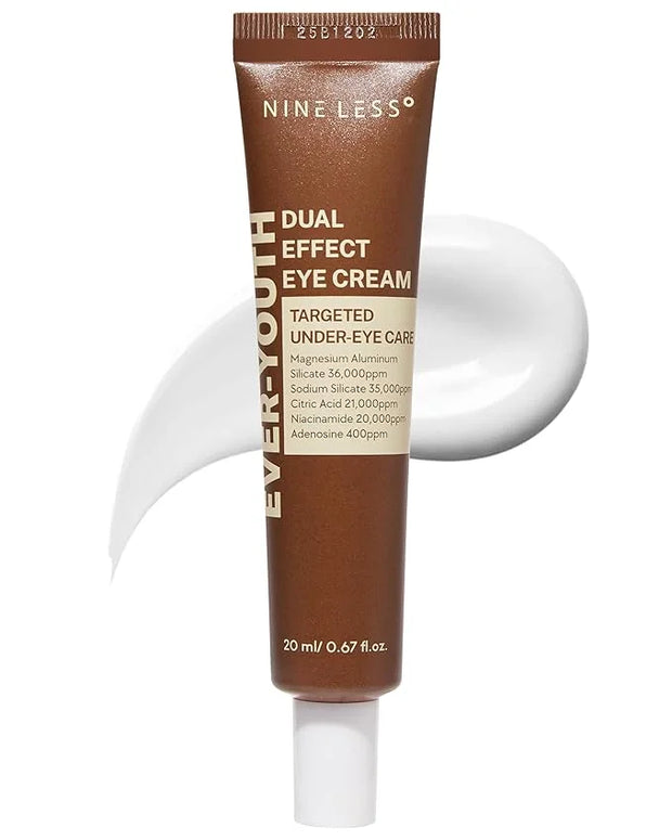 Ever-Youth Dual Effect Eye Cream Korean Skincare Instant Lifting Technology for Firm Eyes with Niacinamide Adenosine Hyalu...