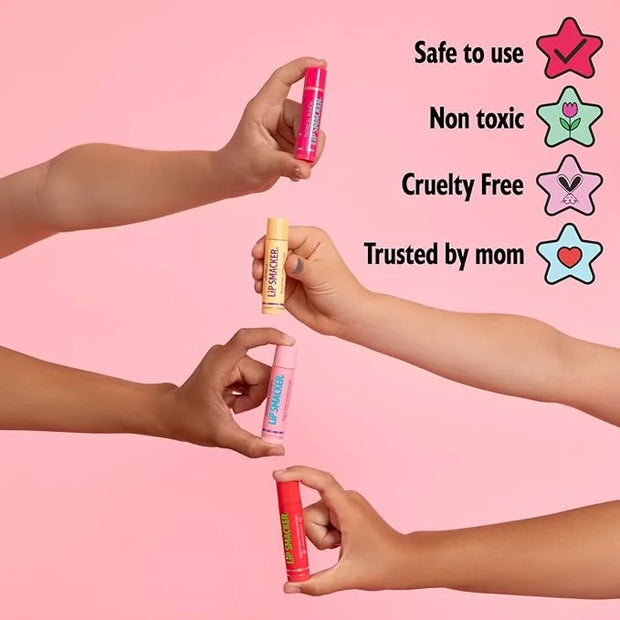 Lip Smacker Crayola Party Pack - 8 Moisturizing Lip Balms, Fun Flavors, Hydrating & Protecting, Glossy Finish - Cruelty-Fr...