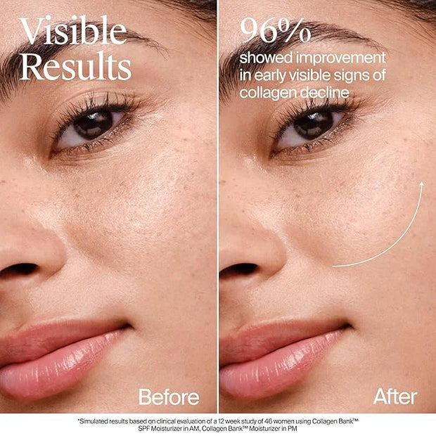 Neutrogena Collagen Bank Face Moisturizer with SPF 30 Sunscreen, Daily Anti-Aging Face & Neck Collagen Cream with Micro-Pe...