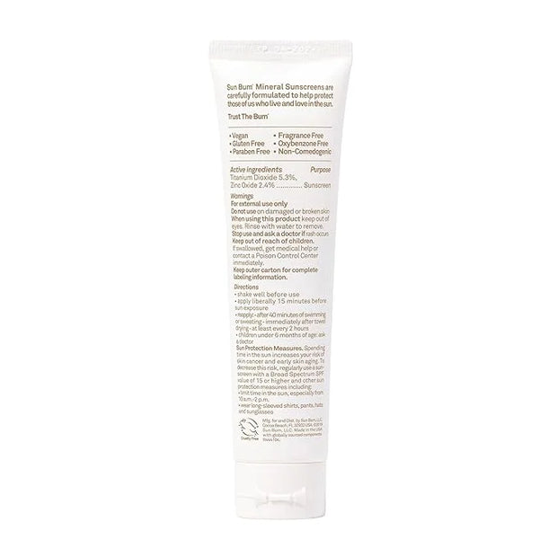Sun Bum Mineral SPF 30 Non-Tinted Sunscreen Face Lotion | Vegan and Hawaii 104 Act Compliant (Octinoxate & Oxybenzone Free...