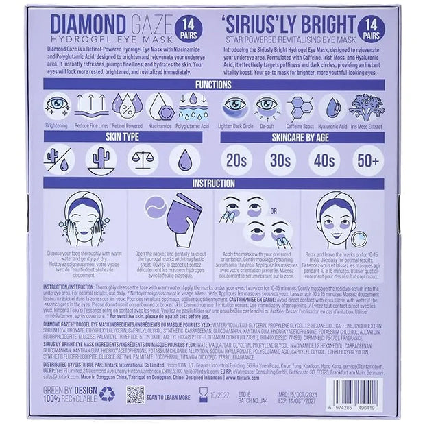 ULTIMATE HYDROGEL EYE MASK 28 Pairs Under Eye Patches, Rejuvenate Eye Area Reduce Dark Circles Puffiness, Tiredness Bags, ...