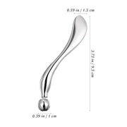 Zinc Alloy Eye Cream Spoon Eye Fatigue Relief Massage Tool for Skincare Makeup Application and Facial Care Silver Eye Spoo...