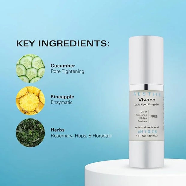 Aesthe Vivace Eye Lifting Gel - Revitalize & Firm + Aesthe Illuminare Illuminating Eye Cream Bundle - Product Image