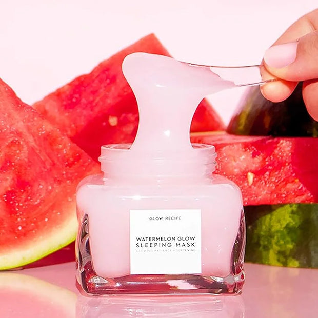 Glow Recipe Watermelon Glow AHA Night Treatment - Overnight Resurfacing Mask with AHA Complex, Hyaluronic Acid, Niacinamid...