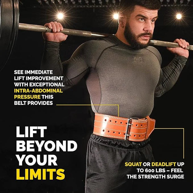 5mm Premium Weight Lifting Belt - 100% Genuine - Product Image
