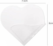 3Pcs Clear Handheld Acrylic Palette Heart Shaped Acrylic